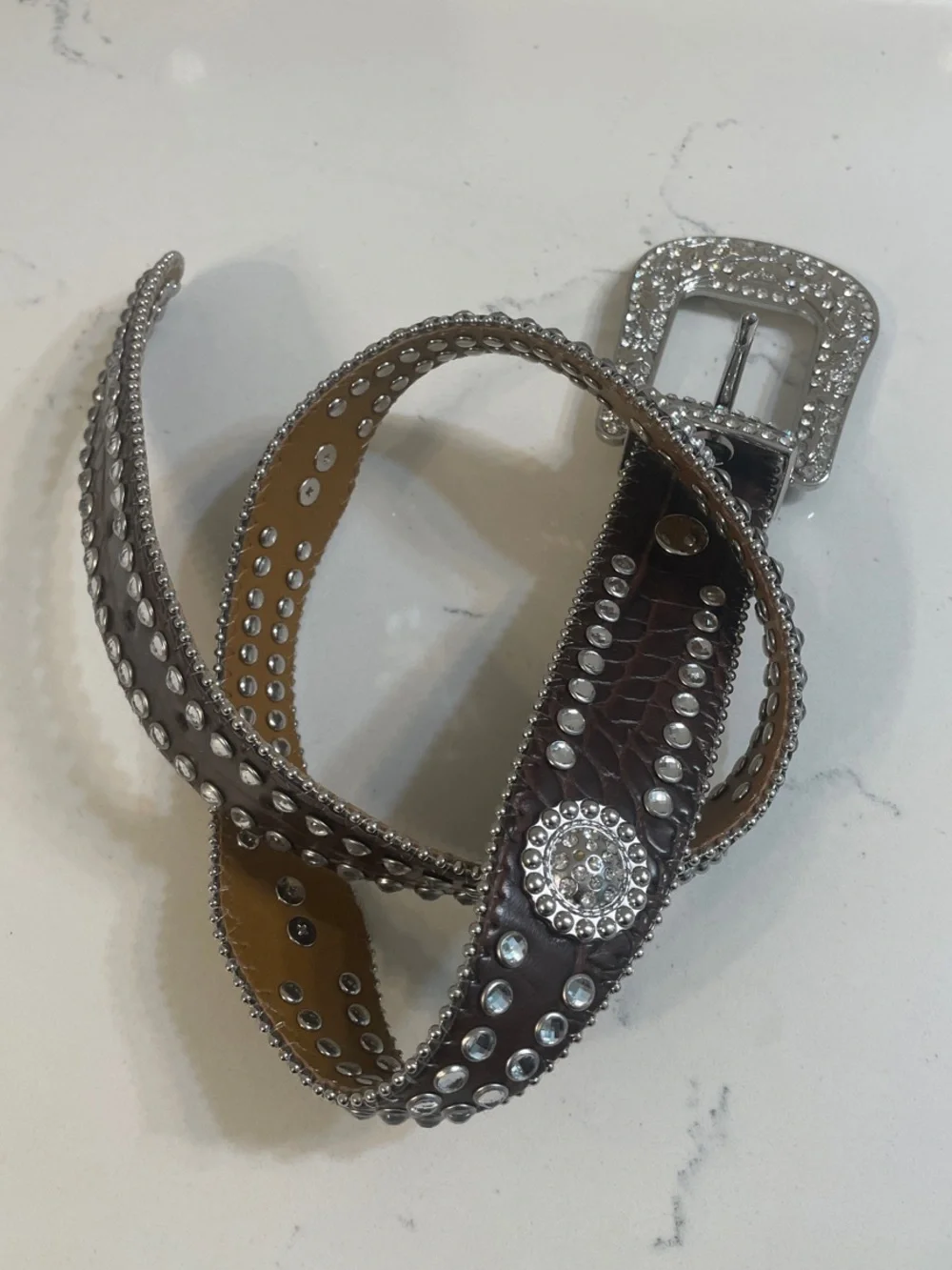 Nocona Girl's Scalloped Rhinestone Concho Belt